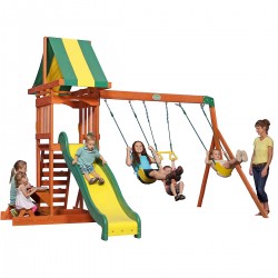 Complex de joaca Backyard Discovery - Sunnydale Prestige Swing Set- Centru multifuntional din lemn de cedru